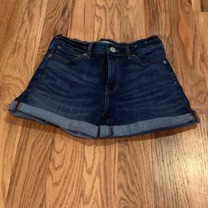 Express denim shorts